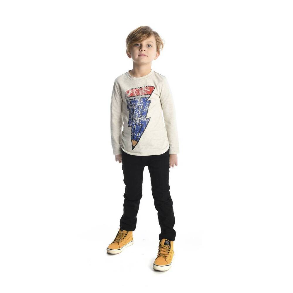 NEW APPAMAN boy's skinny twill pants in galaxy